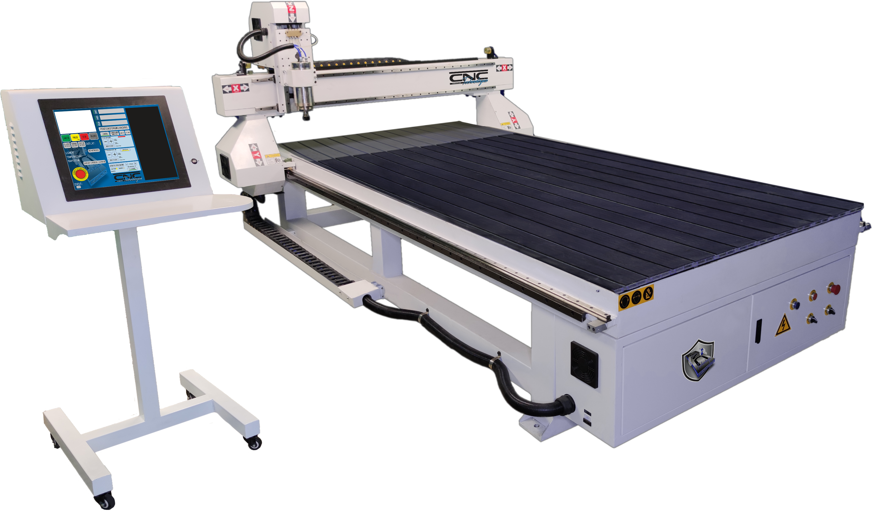 Fraiseuse Cnc Pour Le Travail Des Métaux. Technologie De Traitement Moderne  Du Métal De Coupe. Petite Profondeur De Champ. Avertissement - Prise De Vue  Authentique Dans Des Conditions Difficiles. Un Peu De